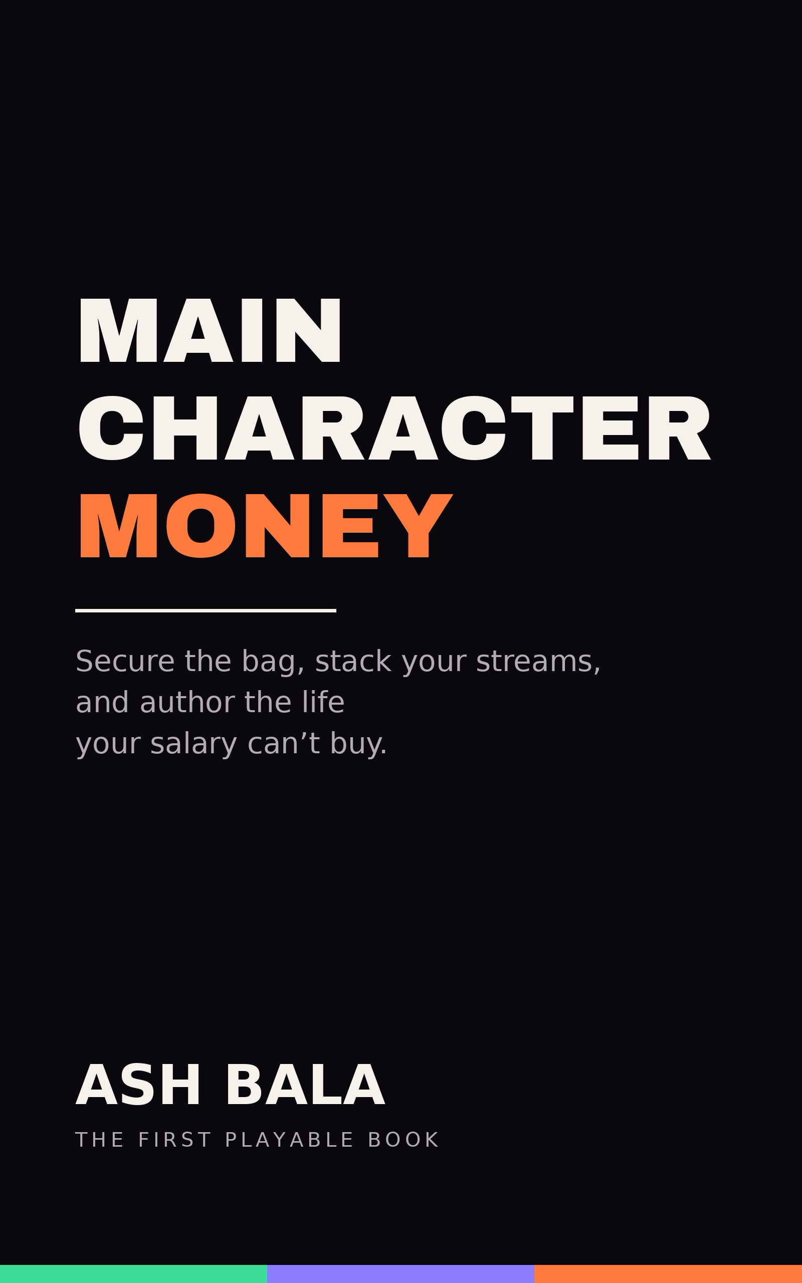 Main Character Money book cover